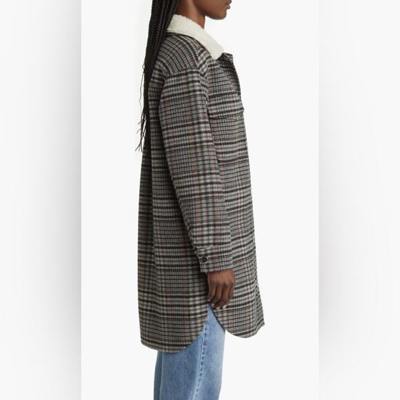 NWT New Rails Jaro Plaid Oversized Wool Blend Jacket Size XS - Picture 3 of 10